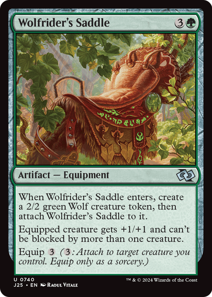 Wolfrider's Saddle (J25-740) [Foundations Jumpstart] MTG Single Wizards of the Coast