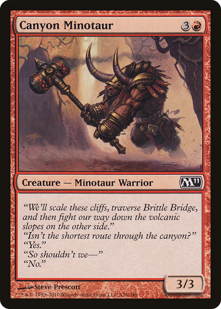 Canyon Minotaur (M11-126) [Magic 2011] MTG Single Wizards of the Coast