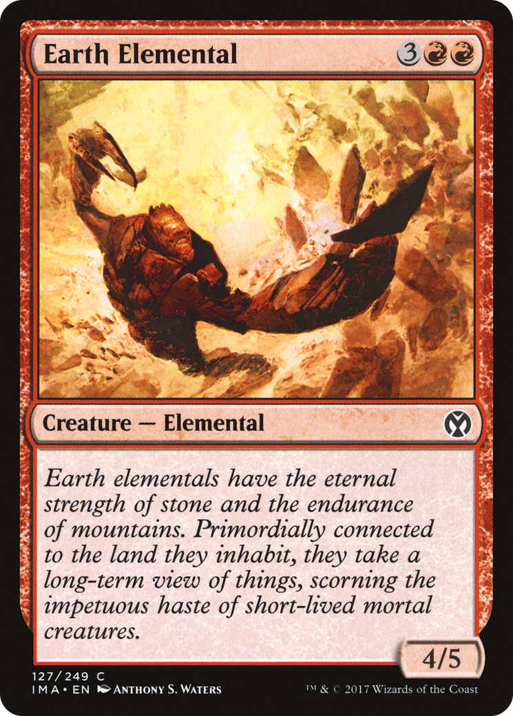 Earth Elemental (IMA-127) [Iconic Masters] MTG Single Wizards of the Coast