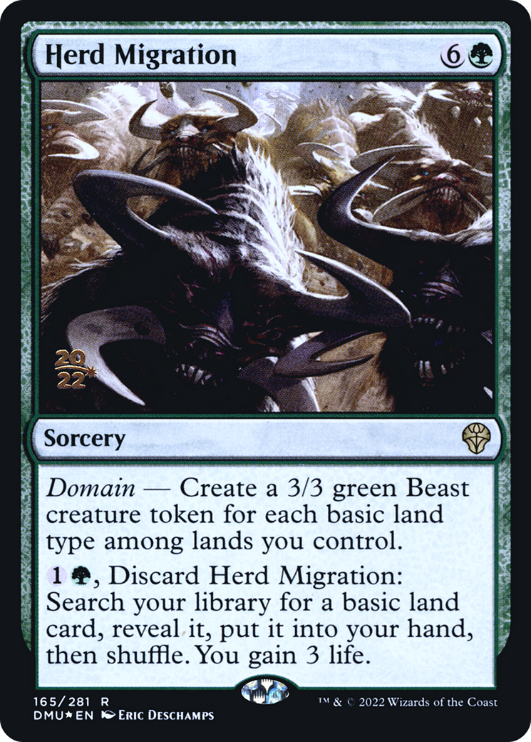 Herd Migration (PRE-165) [Dominaria United Promos] Foil MTG Single Wizards of the Coast
