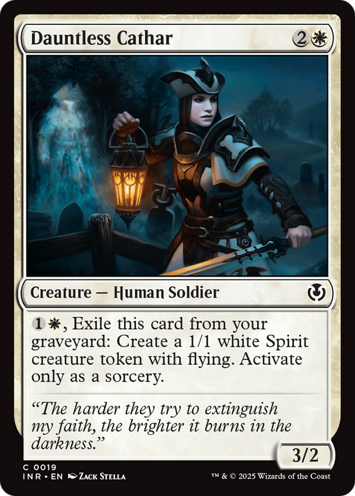 Dauntless Cathar (INR-019) [Innistrad Remastered] Foil MTG Single Wizards of the Coast