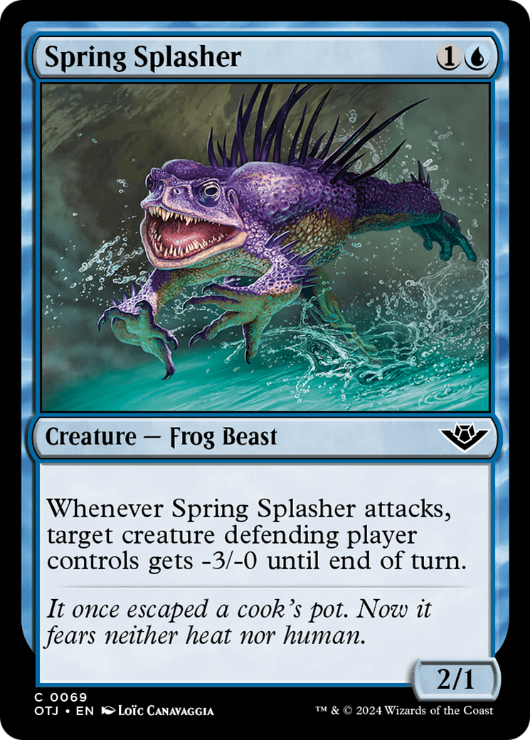 Spring Splasher (OTJ-069) [Outlaws of Thunder Junction] Foil MTG Single Wizards of the Coast