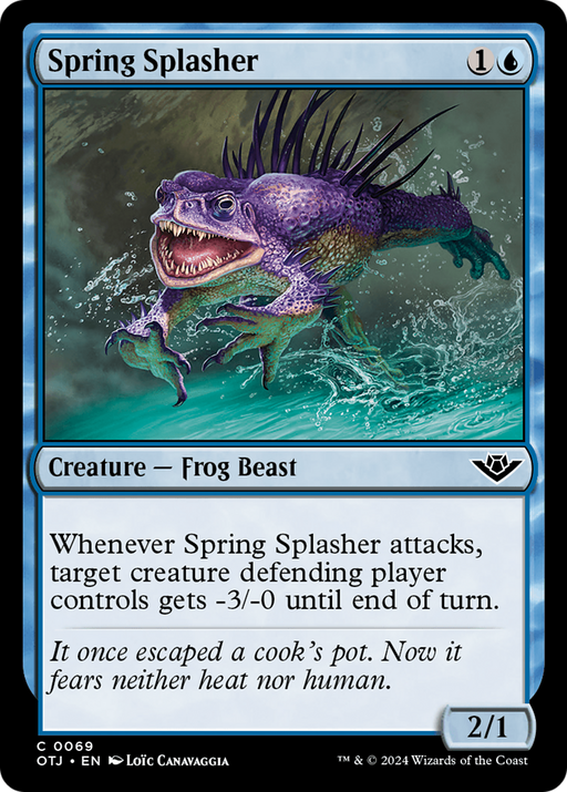 Spring Splasher (OTJ-069) [Outlaws of Thunder Junction] Foil MTG Single Wizards of the Coast