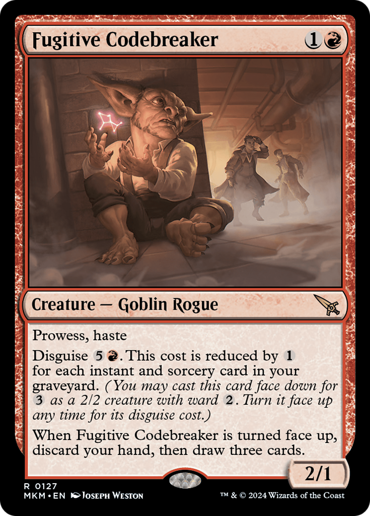Fugitive Codebreaker (MKM-127) [Murders at Karlov Manor] MTG Single Murders at Karlov Manor