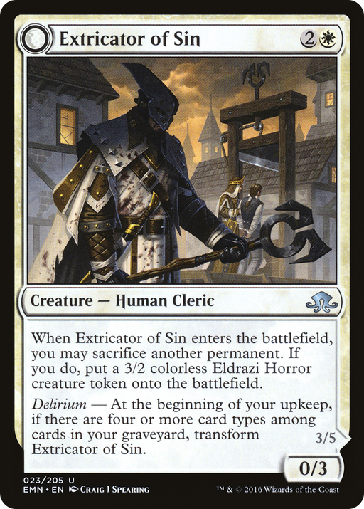 Extricator of Sin // Extricator of Flesh (EMN-023) [Eldritch Moon] MTG Single Wizards of the Coast