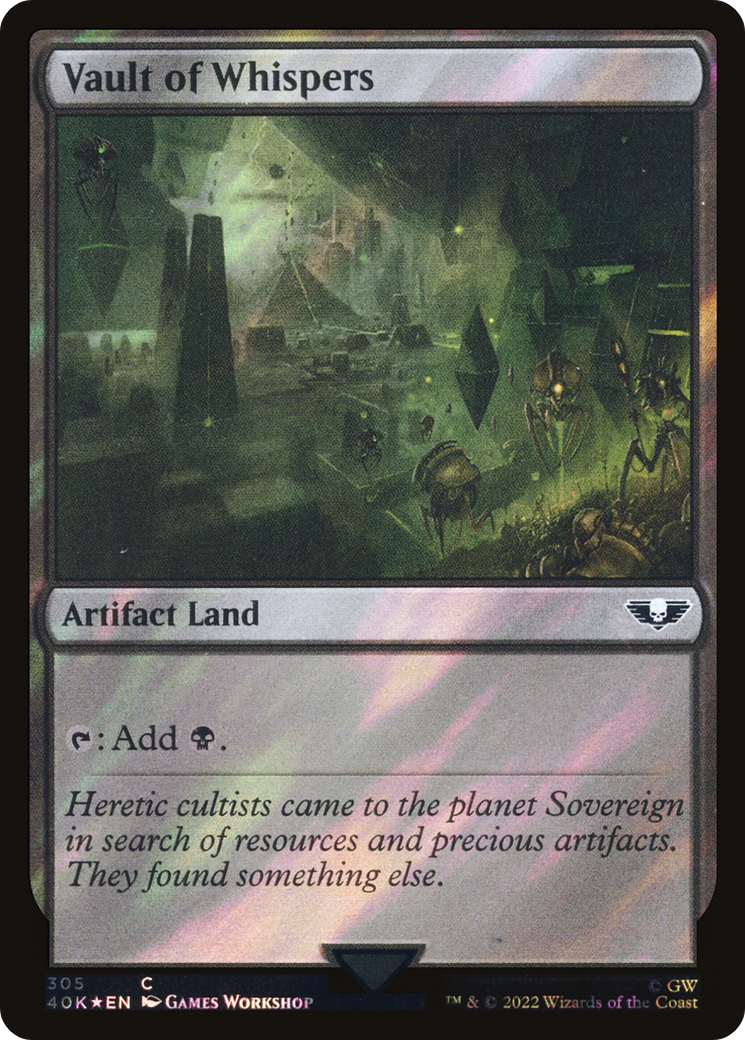 Vault of Whispers (40K-305★) [Warhammer 40,000 Commander] Foil MTG Single Wizards of the Coast
