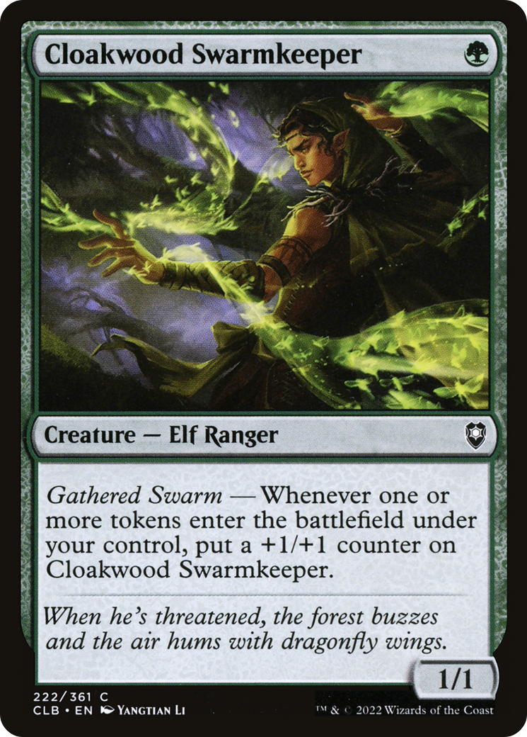 Cloakwood Swarmkeeper (CLB-222) [Commander Legends: Battle for Baldur's Gate] MTG Single Wizards of the Coast
