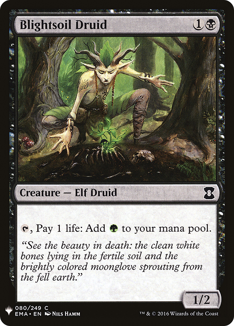 Blightsoil Druid (LIST-EMA-80) [Mystery Booster] The List MTG Single Wizards of the Coast