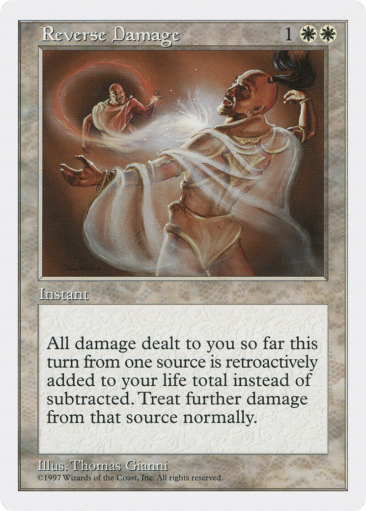 Reverse Damage (5ED-055) [Fifth Edition] MTG Single Wizards of the Coast