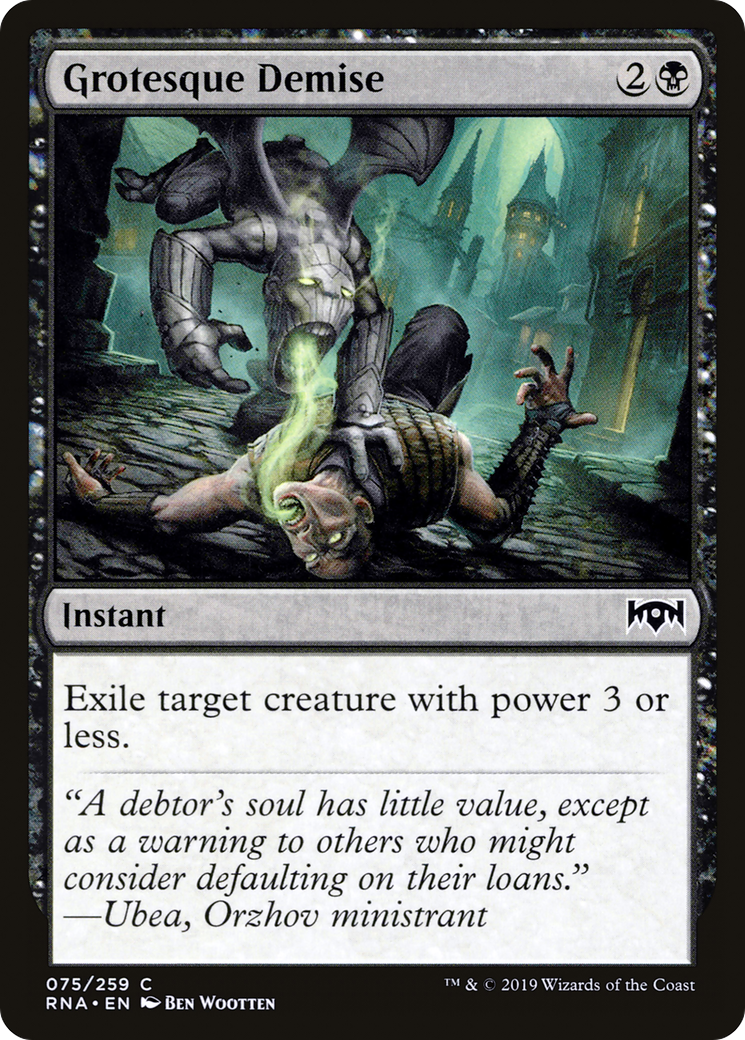 Grotesque Demise (RNA-075) [Ravnica Allegiance] MTG Single Wizards of the Coast