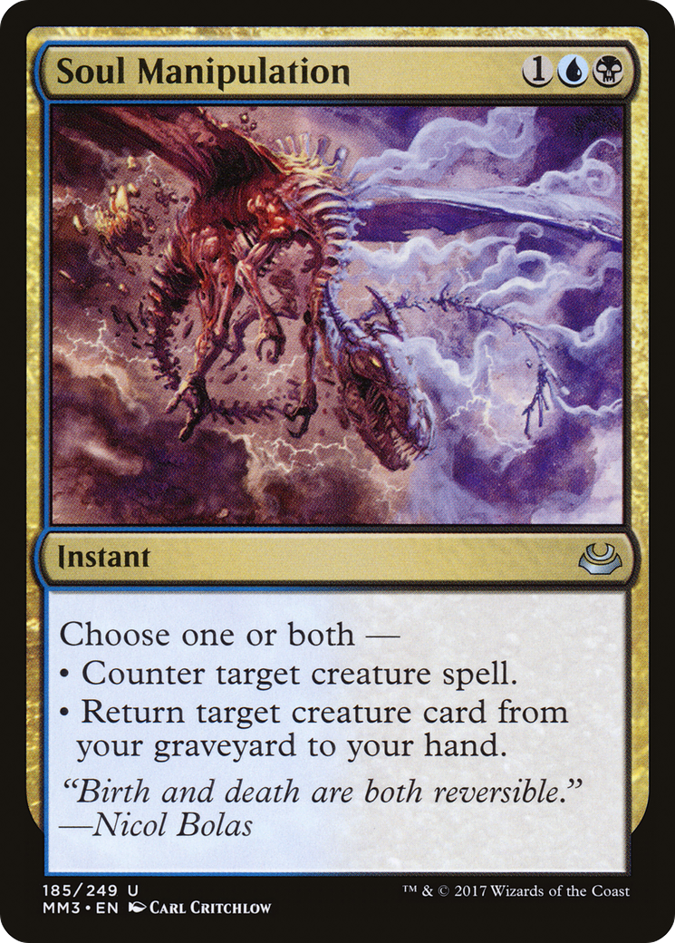 Soul Manipulation (MM3-185) [Modern Masters 2017] MTG Single Wizards of the Coast