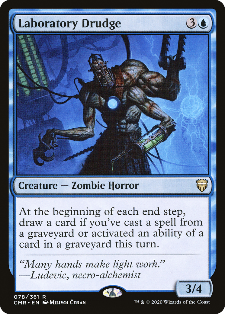 Laboratory Drudge (CMR-078) [Commander Legends] Foil MTG Single Wizards of the Coast