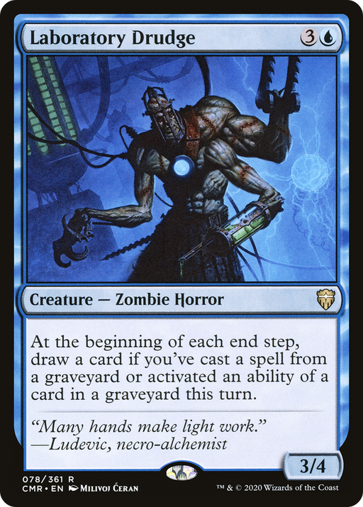 Laboratory Drudge (CMR-078) [Commander Legends] Foil MTG Single Wizards of the Coast