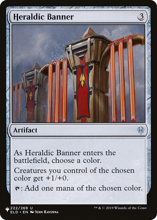 Heraldic Banner (LIST-222/269) [Mystery Booster] The List MTG Single Wizards of the Coast