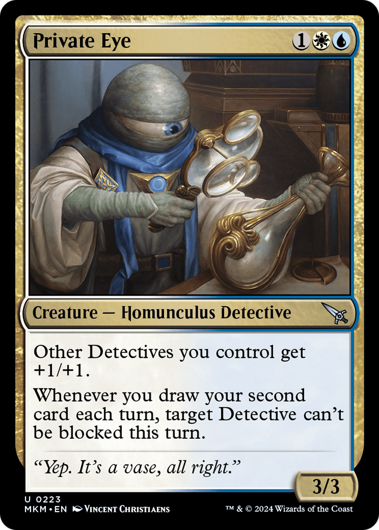 Private Eye (MKM-223) [Murders at Karlov Manor] Foil MTG Single Murders at Karlov Manor