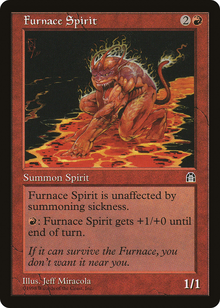 Furnace Spirit (STH-087) [Stronghold] MTG Single Wizards of the Coast