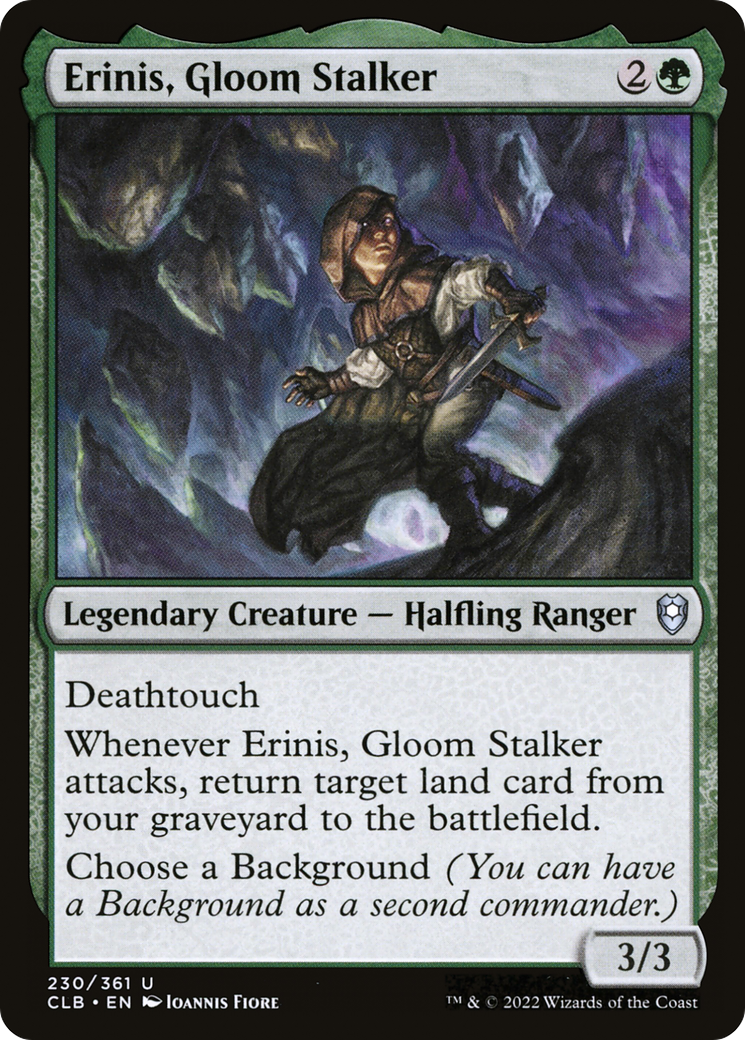 Erinis, Gloom Stalker (CLB-230) [Commander Legends: Battle for Baldur's Gate] MTG Single Wizards of the Coast