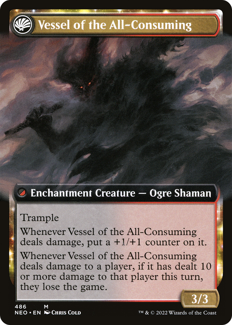 Hidetsugu Consumes All // Vessel of the All-Consuming (NEO-486) [Kamigawa: Neon Dynasty] (Extended Art) Foil MTG Single Wizards of the Coast
