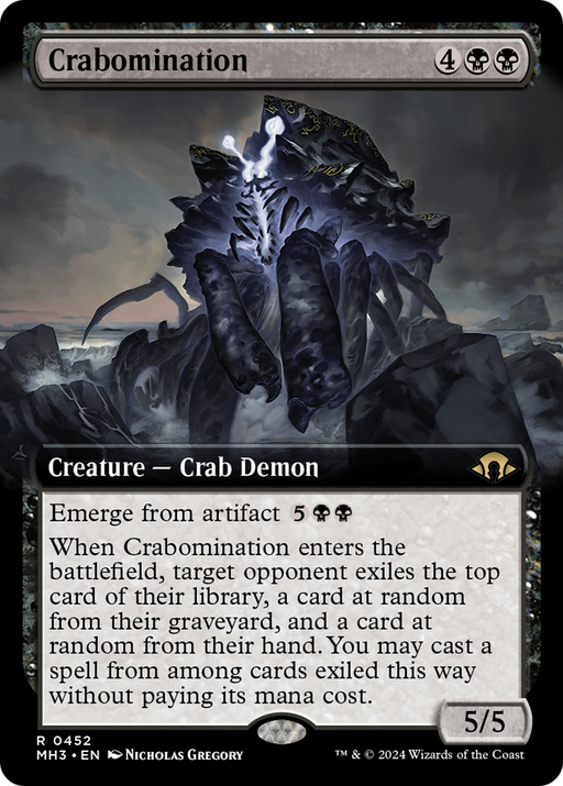 Crabomination (MH3-452) [Modern Horizons 3] (Extended Art) Foil MTG Single Wizards of the Coast