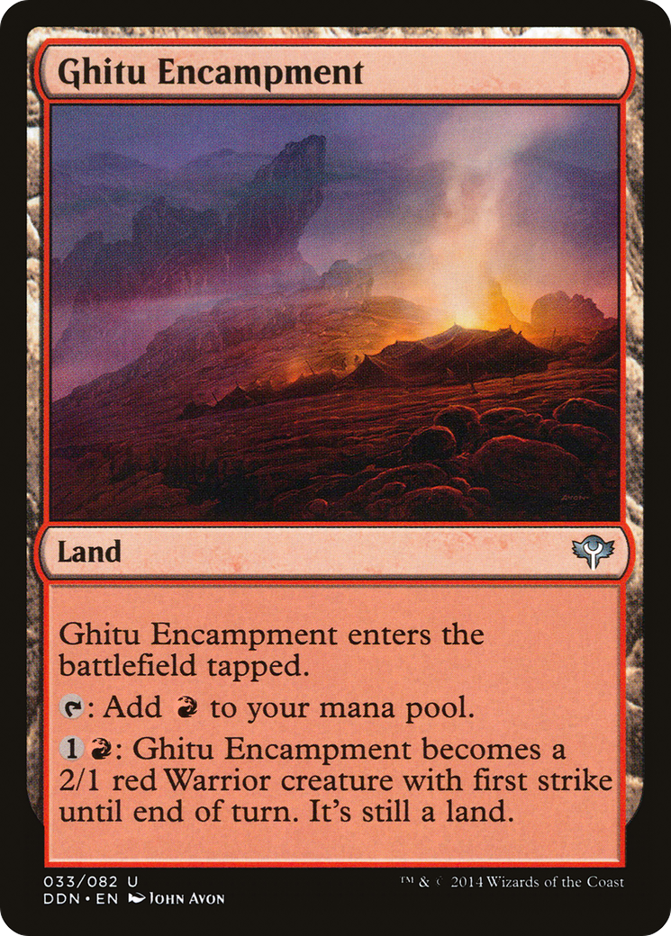 Ghitu Encampment (DDN-033) [Misc] Duel Decks: Speed vs. Cunning MTG Single Wizards of the Coast