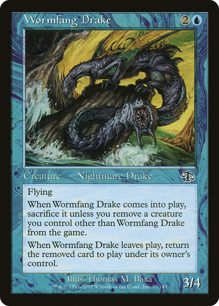 Wormfang Drake (JUD-057) [Judgment] MTG Single Wizards of the Coast