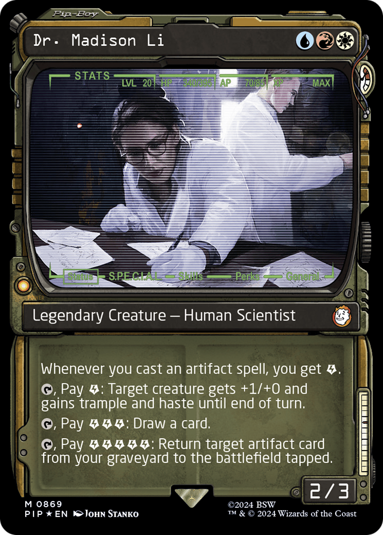 Dr. Madison Li (Surge Foil) (PIP-869) [Fallout] (Showcase) Foil MTG Single Wizards of the Coast