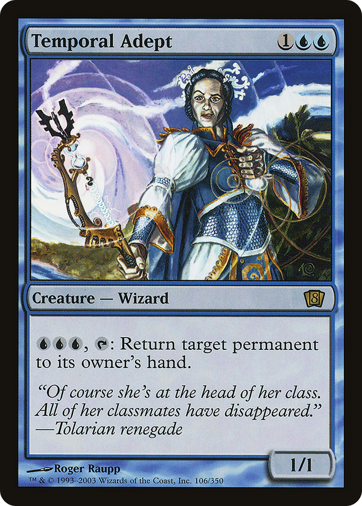 Temporal Adept (8ED-106) [8th Edition] Foil MTG Single Wizards of the Coast