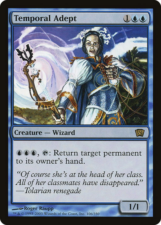 Temporal Adept (8ED-106) [8th Edition] MTG Single Wizards of the Coast