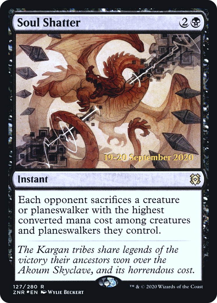 Soul Shatter (PRE-127) [Zendikar Rising Promos] Foil MTG Single Wizards of the Coast