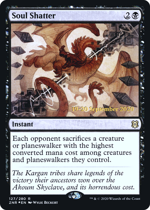 Soul Shatter (PRE-127) [Zendikar Rising Promos] Foil MTG Single Wizards of the Coast