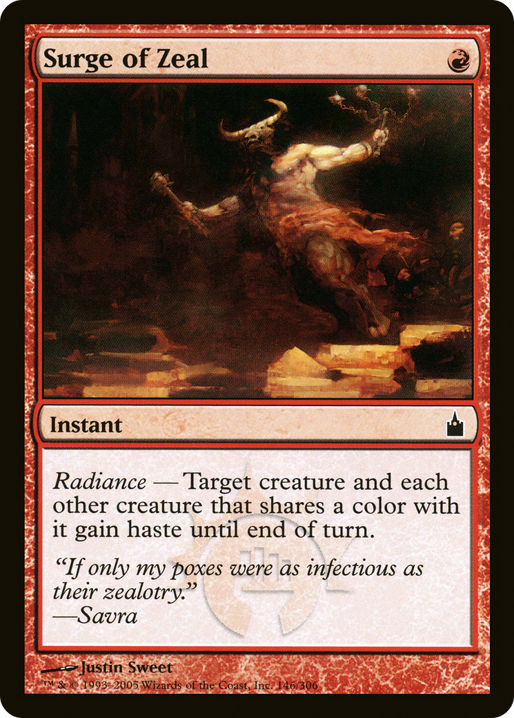 Surge of Zeal (RAV-146) [Ravnica: City of Guilds] Foil MTG Single Wizards of the Coast