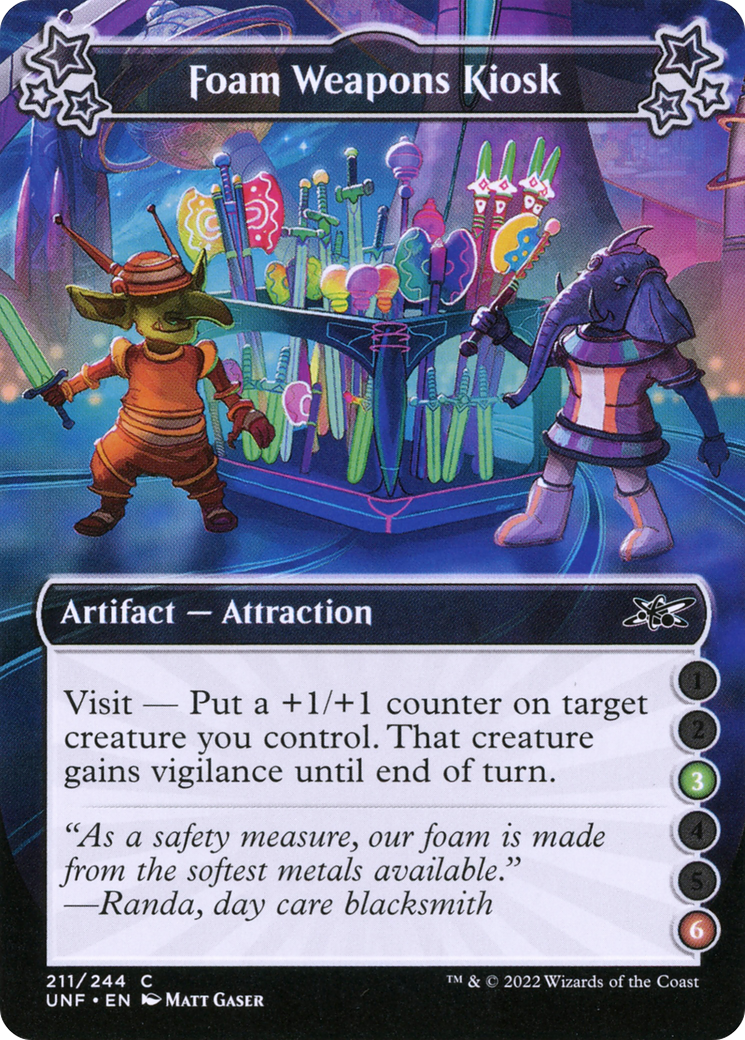 Foam Weapons Kiosk (UNF-211B) [Unfinity] Foil MTG Single Wizards of the Coast