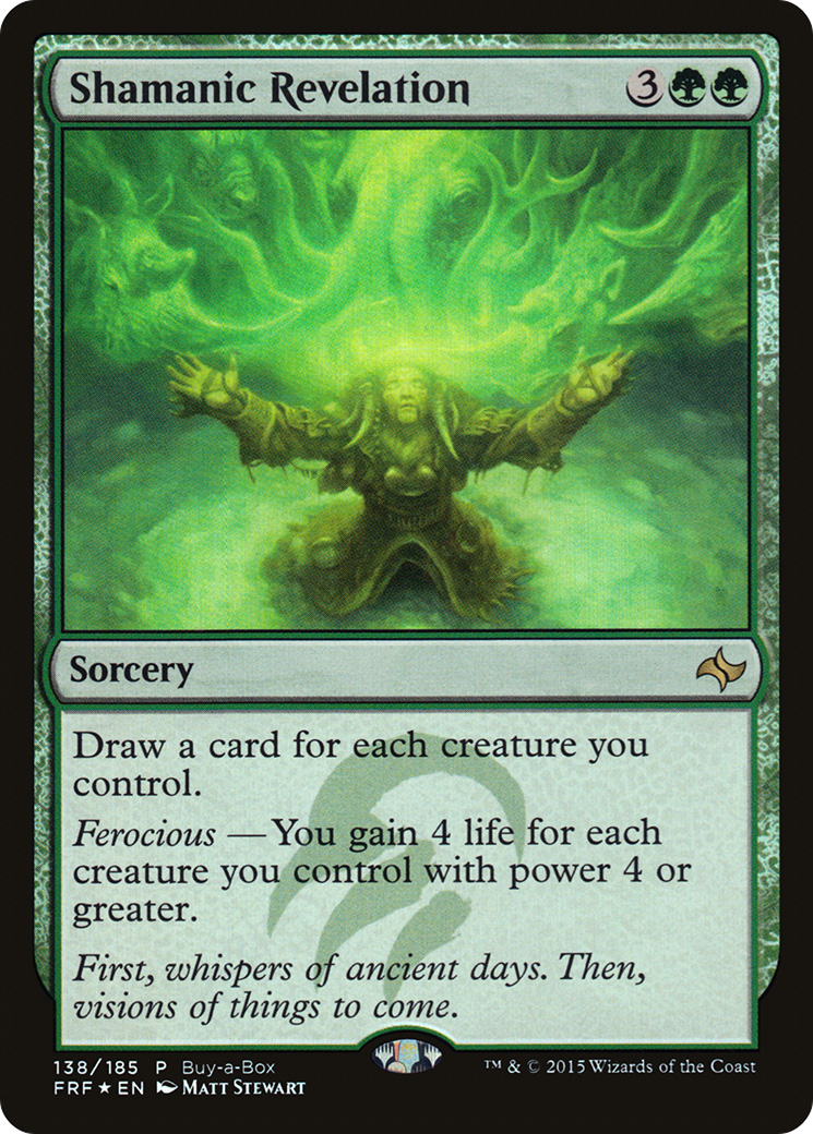 Shamanic Revelation (BABP-138) [Fate Reforged Promos] Foil MTG Single Wizards of the Coast