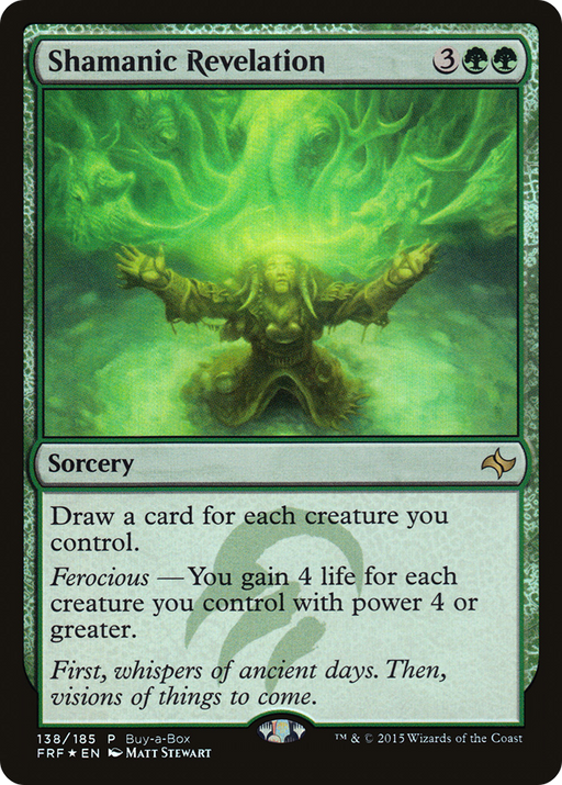 Shamanic Revelation (BABP-138) [Fate Reforged Promos] Foil MTG Single Wizards of the Coast
