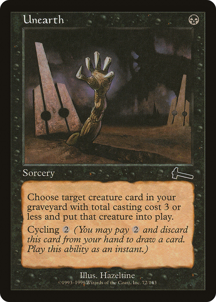 Unearth (ULG-072) [Urza's Legacy] MTG Single Wizards of the Coast