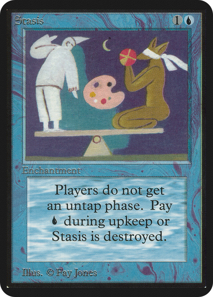 Stasis (LEA-) [Oldschool] Limited Edition Alpha MTG Single Wizards of the Coast