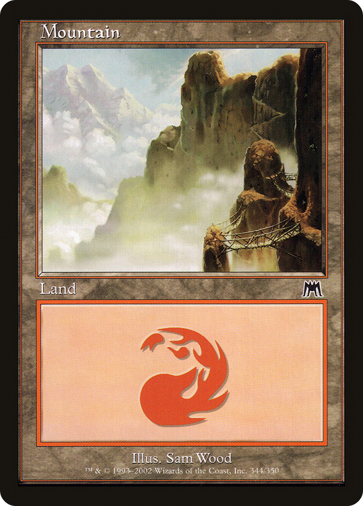 Mountain (344) (ONS-344) [Onslaught] Foil MTG Single Wizards of the Coast