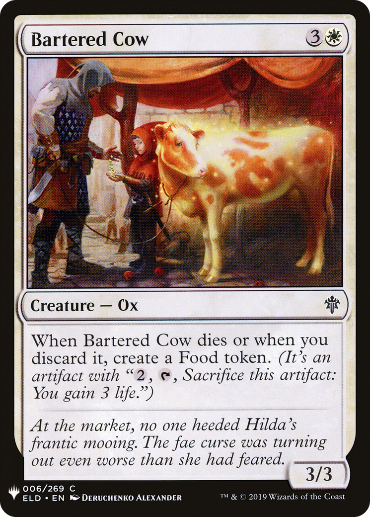 Bartered Cow (LIST-ELD-6) [Mystery Booster] The List MTG Single Wizards of the Coast