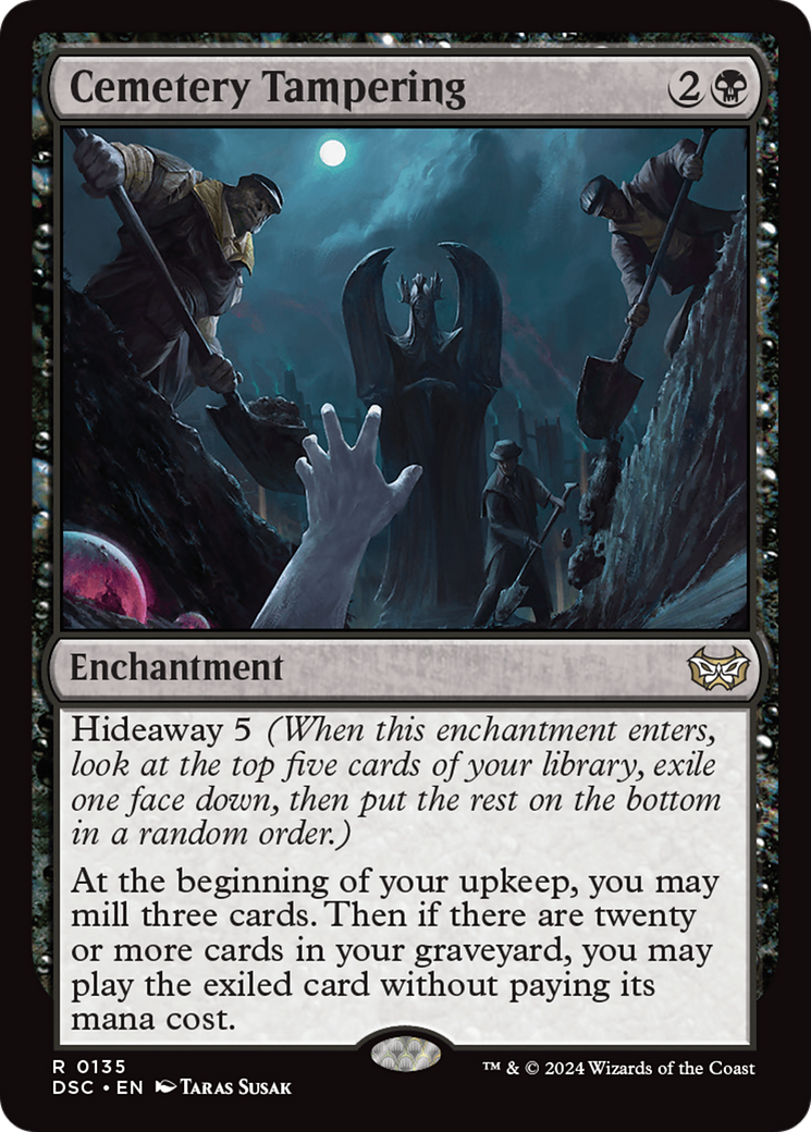 Cemetery Tampering (DSC-135) [Duskmourn: House of Horror Commander] MTG Single Wizards of the Coast