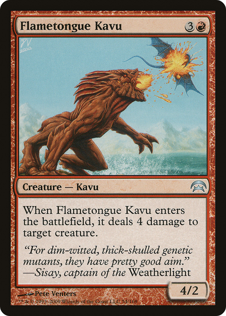 Flametongue Kavu (HOP-054) [Misc] Planechase MTG Single Wizards of the Coast