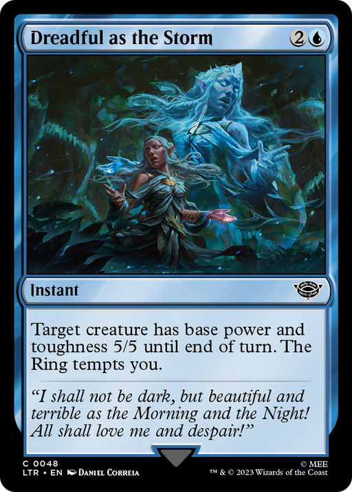 Dreadful as the Storm (LTR-048) [The Lord of the Rings: Tales of Middle-earth] MTG Single Wizards of the Coast