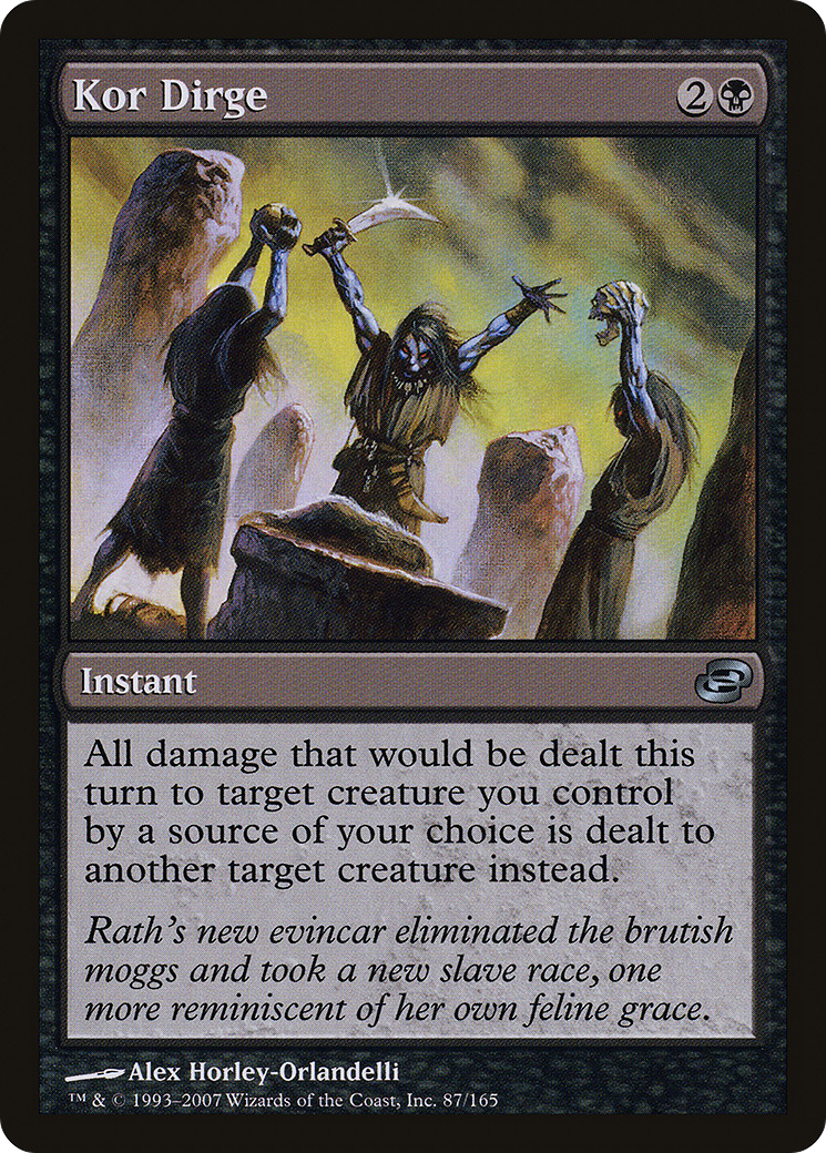 Kor Dirge (PLC-087) [Planar Chaos] (colorshifted) MTG Single Planar Chaos