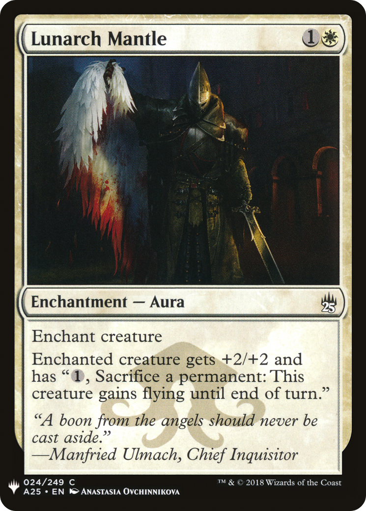 Lunarch Mantle (LIST-A25-24) [Mystery Booster] The List MTG Single Wizards of the Coast
