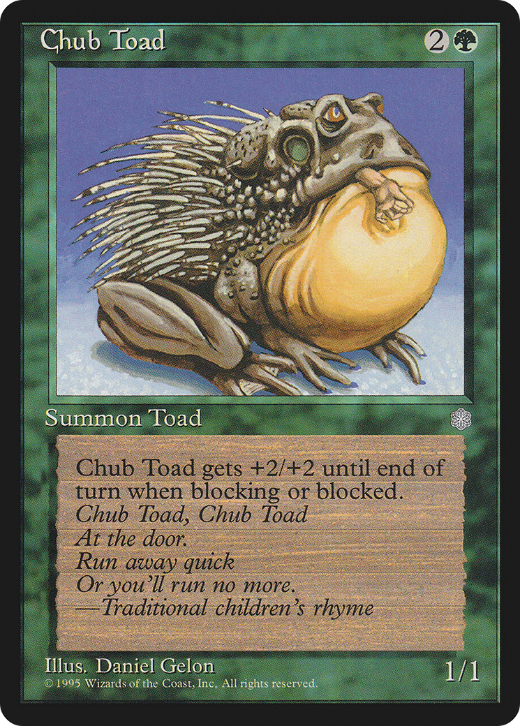 Chub Toad (ICE-229) [Ice Age] MTG Single Wizards of the Coast