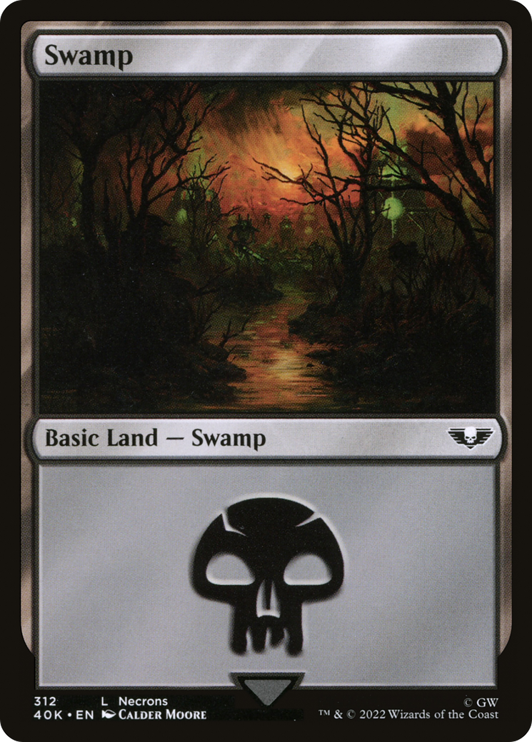 Swamp (40K-312) [Warhammer 40,000 Commander] MTG Single Wizards of the Coast