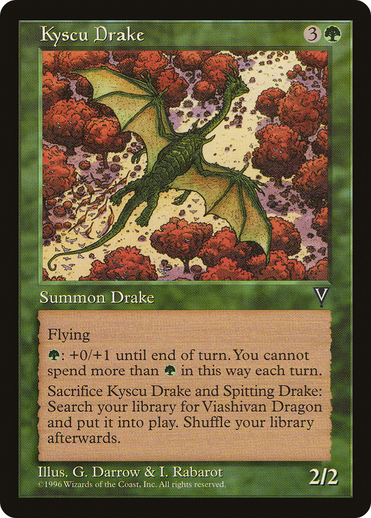 Kyscu Drake (VIS-) [Visions] MTG Single Wizards of the Coast
