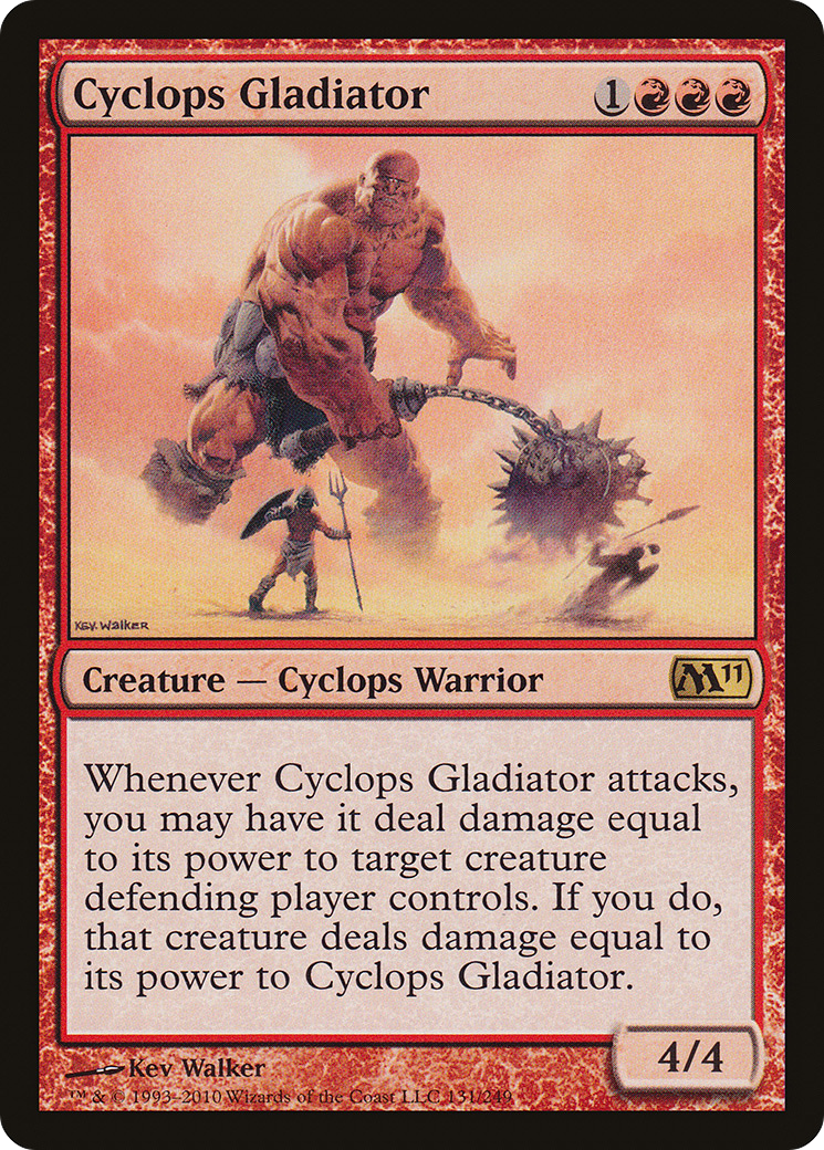 Cyclops Gladiator (M11-131) [Magic 2011] MTG Single Wizards of the Coast