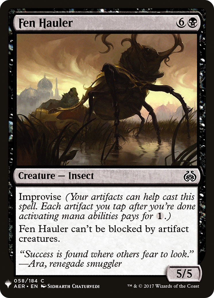 Fen Hauler (LIST-AER-58) [Mystery Booster] The List MTG Single Wizards of the Coast