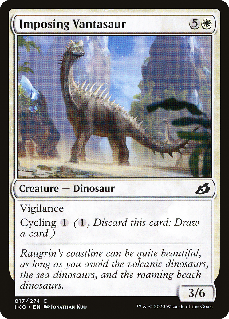 Imposing Vantasaur (IKO-017) [Ikoria: Lair of Behemoths] Foil MTG Single Wizards of the Coast