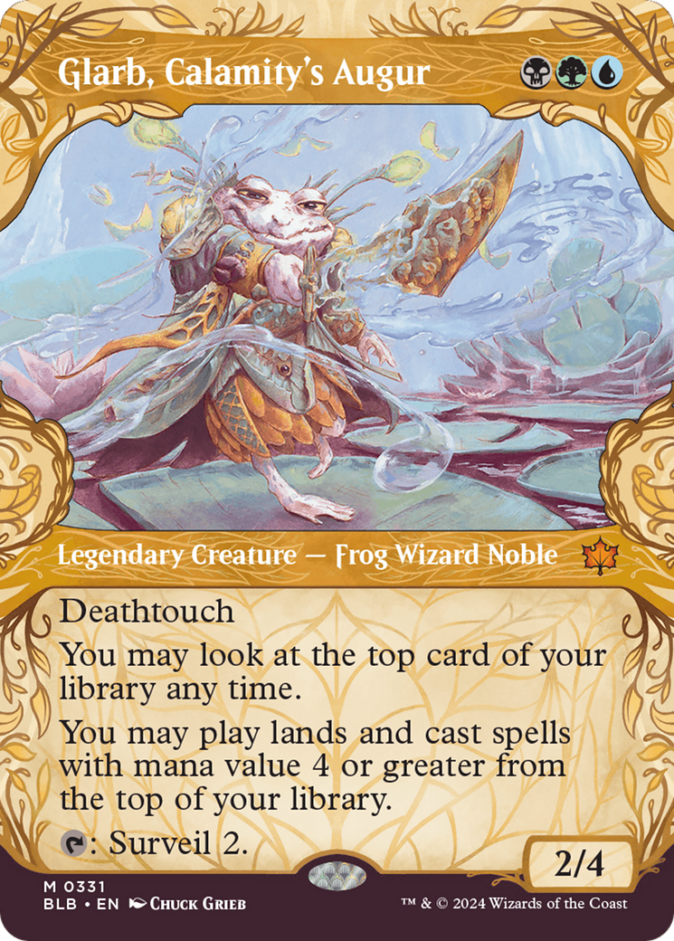 Glarb, Calamity's Augur (BLB-331) [Bloomburrow] (Showcase) (Borderless) Foil MTG Single Wizards of the Coast